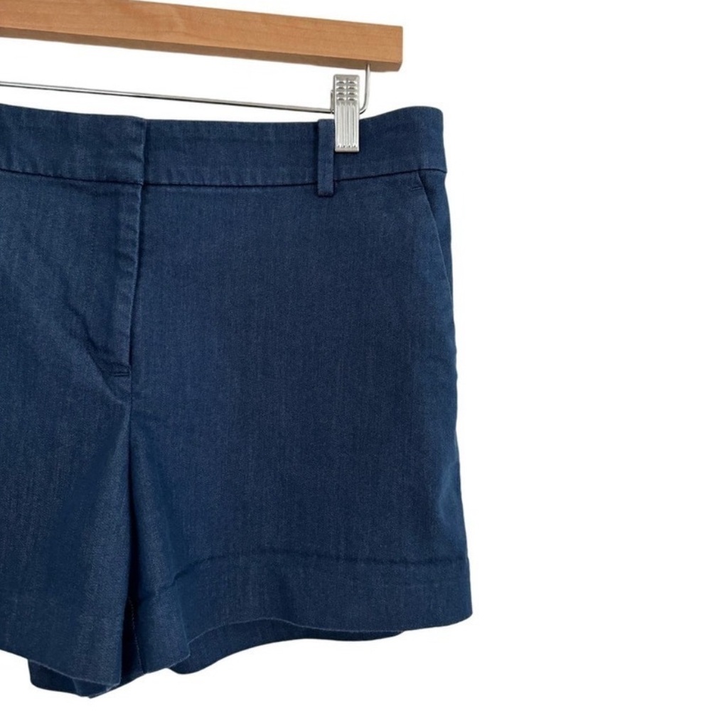 ANN TAYLOR LOFT Riviera Refined Denim 4” Short in Ocean Blue Wash — 4 - Picture 7 of 9